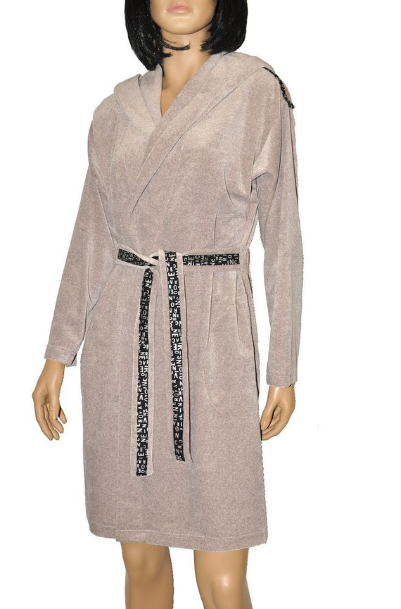 497 Macarena Dámský krátký župan Forex - béžový melír