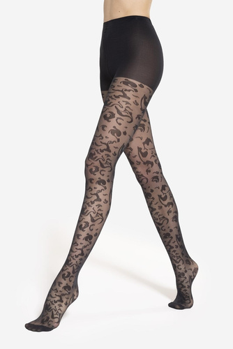 Punčocháče Gatta Trendy Floral wz.05 - 40 den, elegantní květinový vzor, styl a pohodlí