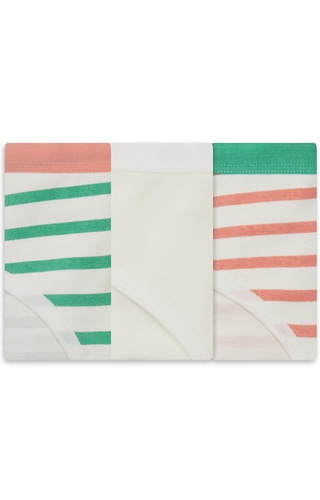 36508-K083 Henderson Dámské bavlněné bikiny v barvě ecru, 3 balení