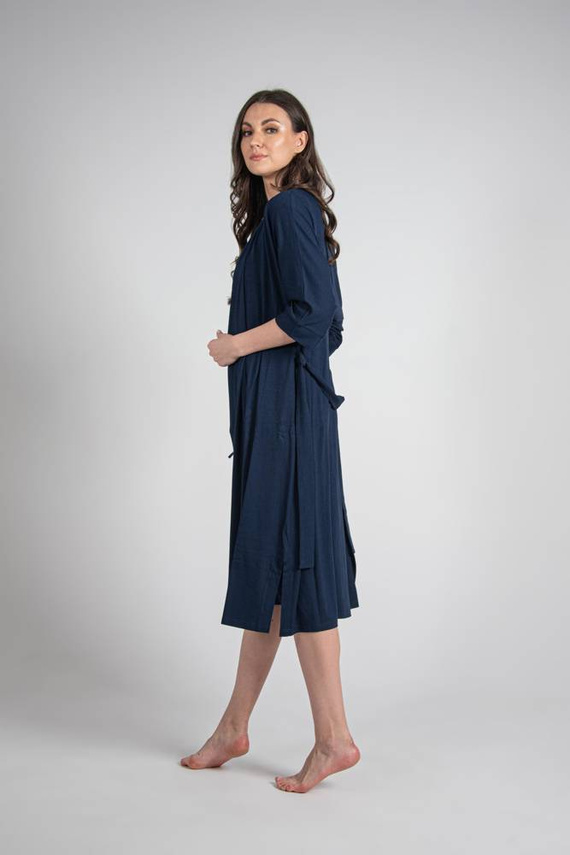 942 Visa Dlouhý župan De Lafense - tmavě modrý