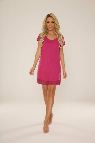 767 Noční košile Carmel De Lafense - fuchsiová
