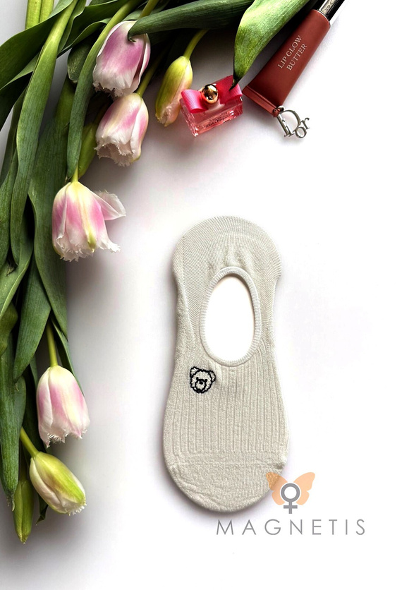Dámské balerínkové ponožky YN-251131 Magnetis – viskóza se silikonem na patě
