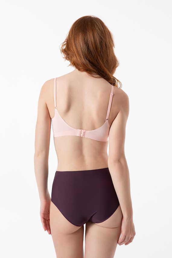 Kalhotky Julimex Simple Maxi Dark Plum - hladké, bezešvé, v krabičce