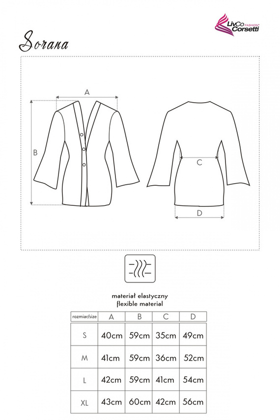 Sorana LC 90026 Dámský župan LivCo Corsetti