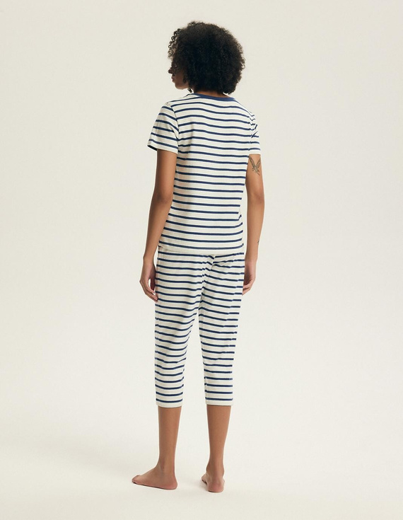 Dámské pyžamo 45316 Eulana 100 % bavlna 7/8