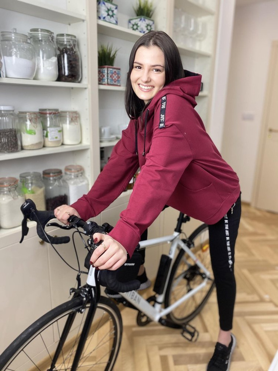 496 Just Forex dámská tepláková souprava - bordó