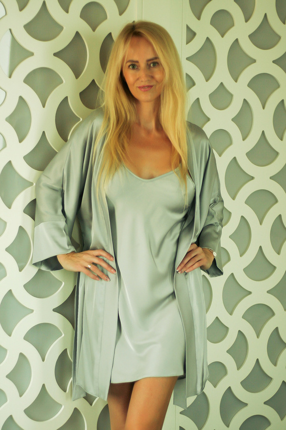 Panama Dámský župan Podomka Kalimo - stříbrný