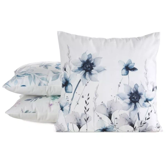 Povlak na polštář 45x45 Mink 37 Eurofirany samet květiny