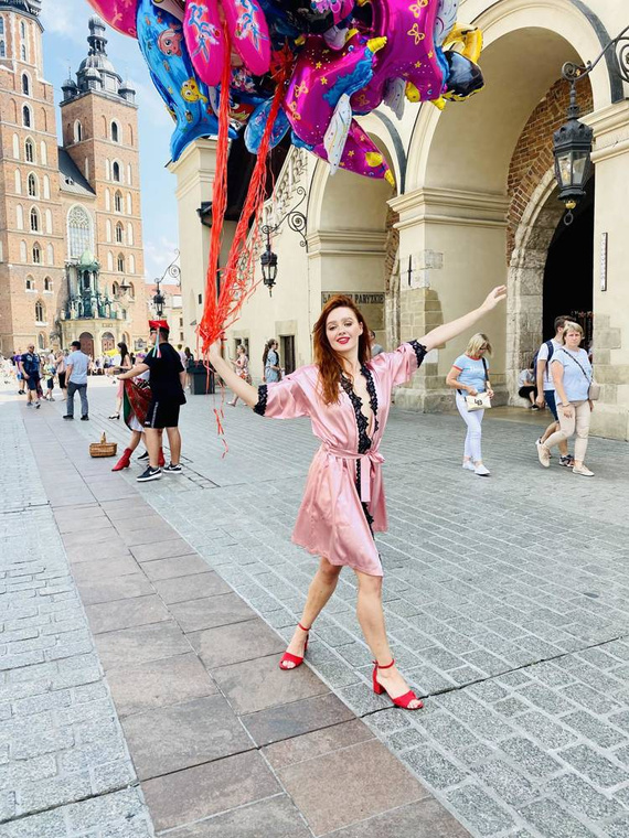 929 Kleoree Dámský župan De Lafense - růžový