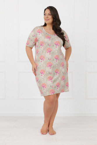 Noční košile Harmonia Italská móda krátký rukáv viskóza elegantní