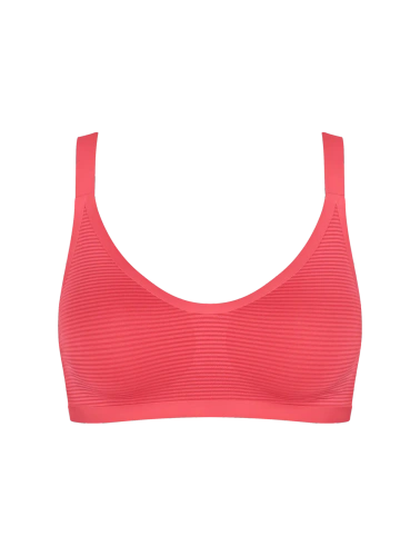 Bralette sloggi ZERO Feel Air bezešvá, lehká, prodyšná flamingo