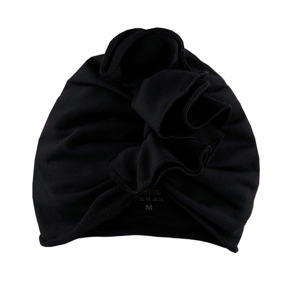 Simply Comfy černý turban 100% bavlna