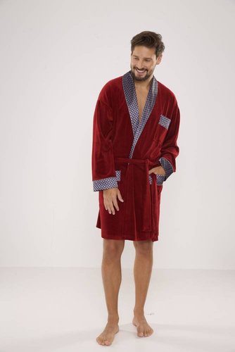 772 Bonjour pánský forexový župan - bordó