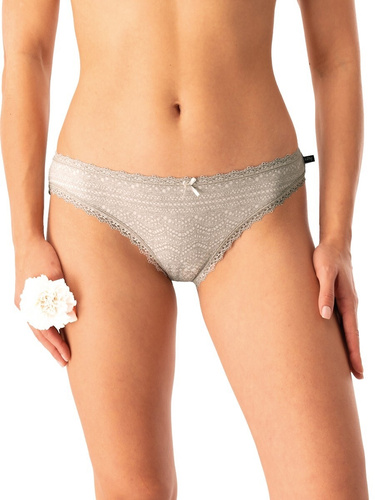 Dámské kalhotky LPR 752 B25 Key šedobéžová bavlna, 2 balení v krabičce, pohodlné a klasické