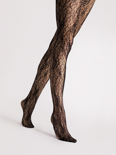 Punčochové kalhoty Fiore Valeria G6133 20 den květinový vzor matné