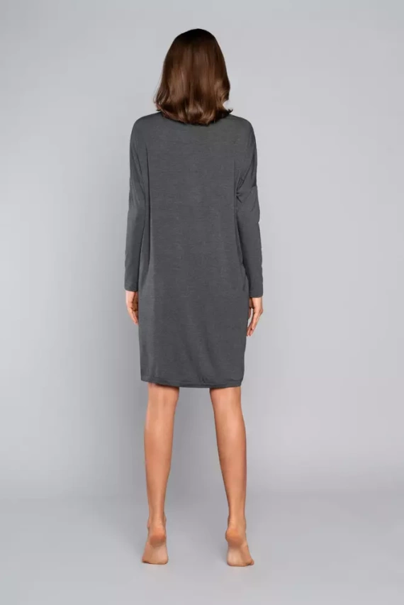 Tirana Dámská a těhotenská tunika Italian Fashion - tmavý melír