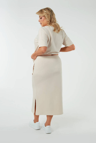 Stella dámská maxi sukně Italian Fashion - béžová