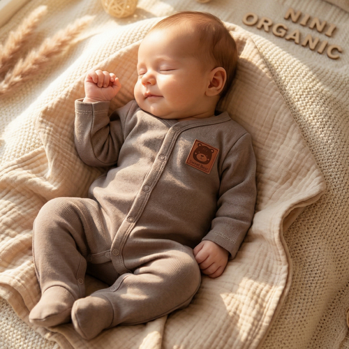 Kojenecký overal Nini Balloon Friends 100% bio bavlna – pro novorozence