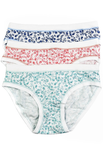 3362 MINI-5H100 Dámské bavlněné kalhotky Cotonella, 3 balení, nízký střih mini