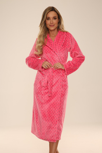 548 Melanie Dámský dlouhý župan Forex - malinový