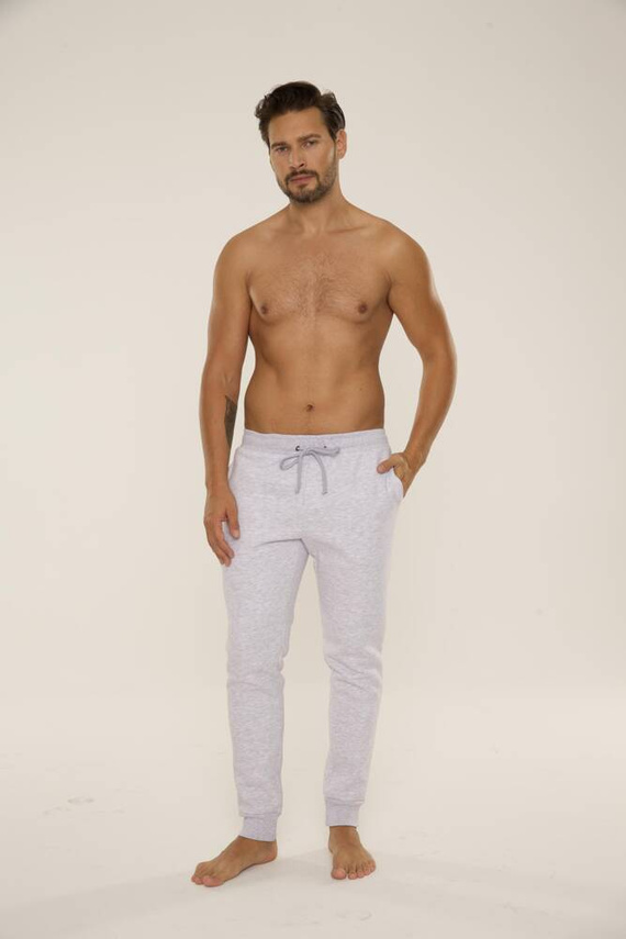 813 Indigo Pánská tepláková souprava De Lafense - světlý melír