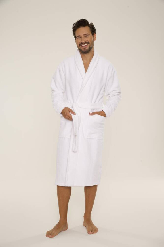 735 Manuele pánský župan De Lafense - bílý