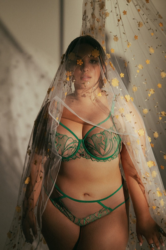 2161 AVA Maxi soft zelená podprsenka - velká velikost, měkká, s kosticí