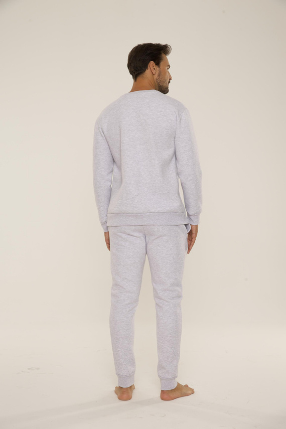 813 Indigo Pánská tepláková souprava De Lafense - světlý melír