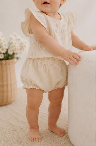 Mamatti BY50003 mušelínové bloomers kraťásky pro miminko na léto