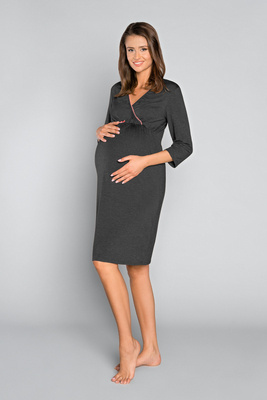 Italia Fashion těhotenské a kojící 3/4 rukávy sonata - tmavý melír/vlasy