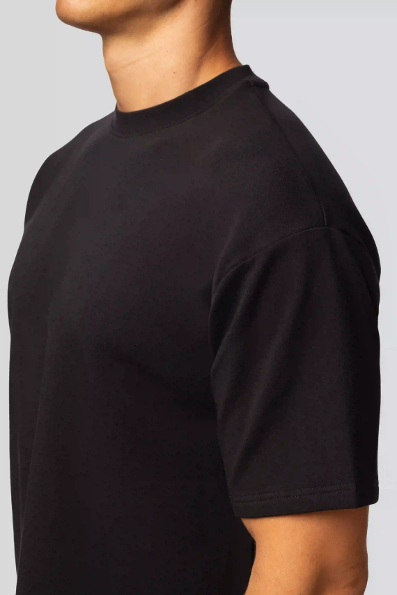 Pánská bavlněná košile černá - klasický střih, pružnost a pohodlí