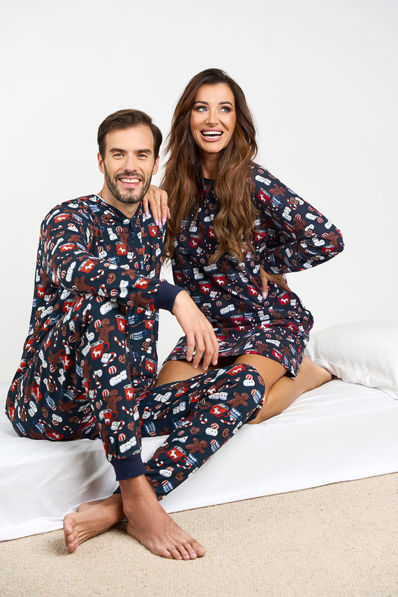 Noční košile Cookies Italská móda - potisk