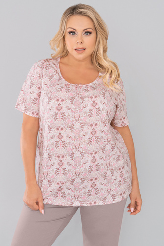 Kalmia Dámské pyžamo s krátkým rukávem, 3/4 kalhoty Italský módní potisk