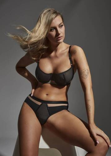 2351 Měkká podprsenka Maxi Lupoline - černá béžová