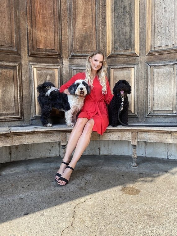 342 Fanny Dámský krátký župan Forex - červený