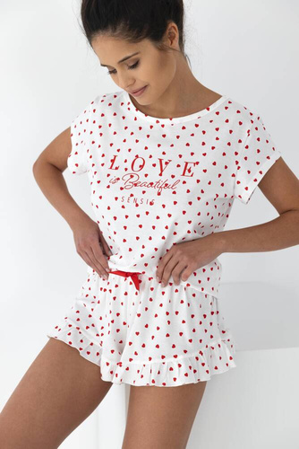 Dámské pyžamo Justine Sensis - krémové