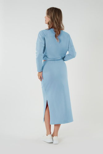 Stella dámská maxi sukně Italian Fashion - modrá