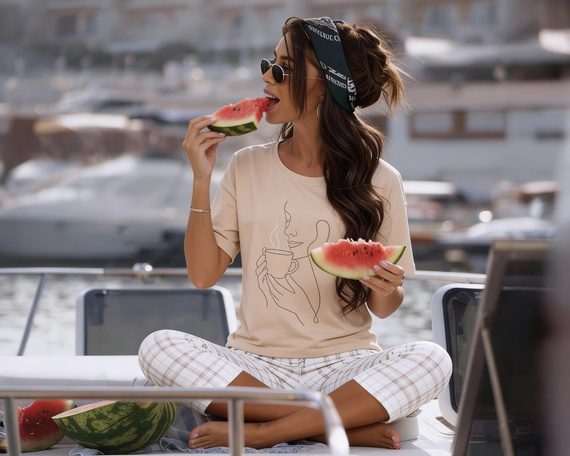 Dámské pyžamo Cornette 775/340 Morning 100% bavlna 7/8