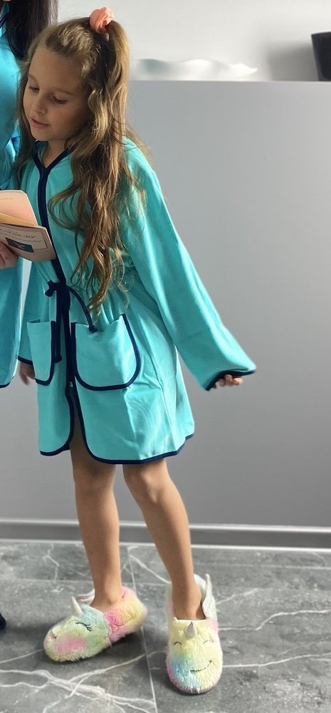 374 / 375 Dětský župan Desiree - mátový