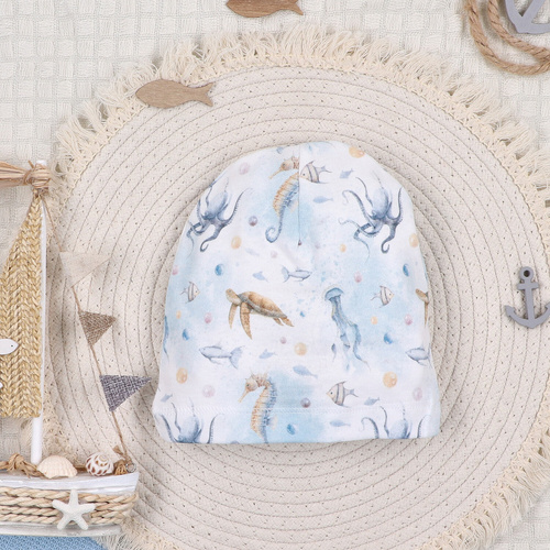 ABN-5461 Dětská čepička Sea Of Joy Nini- organická bavlna, měkká a prodyšná