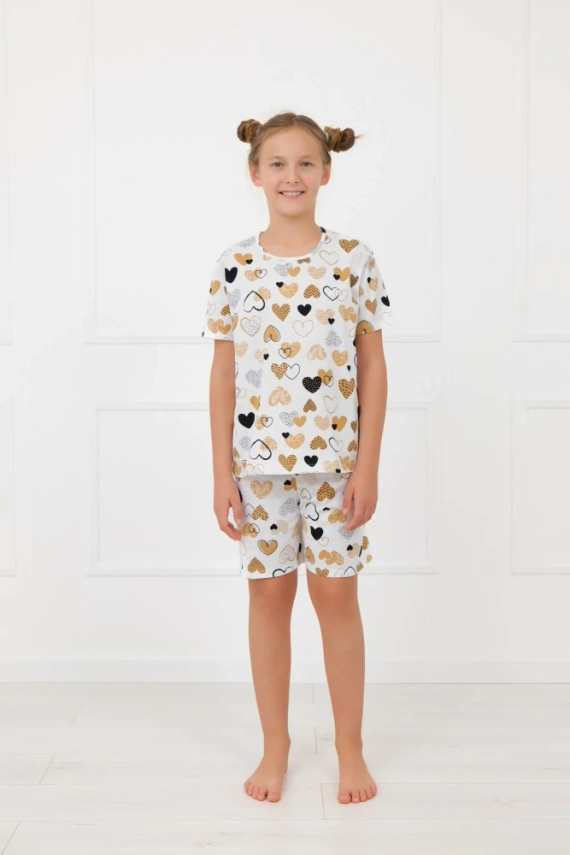 Dívčí pyžamo Ariela Italian Fashion - bavlna, krátký rukáv, šortky