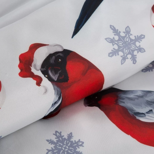 Melody Vánoční povlečení z mikrovlákna Eurofirany červené zdobené vánočním potiskem