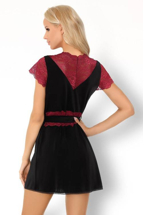 Kumiko LC 90428 Růžový dámský župan Rosses Collection LivCo Corsetti