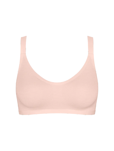 Bralette sloggi ZERO Feel Air bezešvá, lehká, prodyšná cherry pink