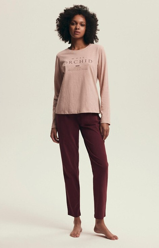 43733 Dámské pyžamo Dorla Henderson orchidej - bavlna, délka. rukávy a kalhoty