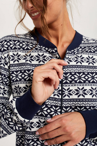 Alaska Dámský overal Italian Fashion - tmavě modrý