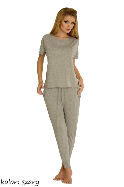 524 Paula Dámské pyžamo De Lafense - světlý melír