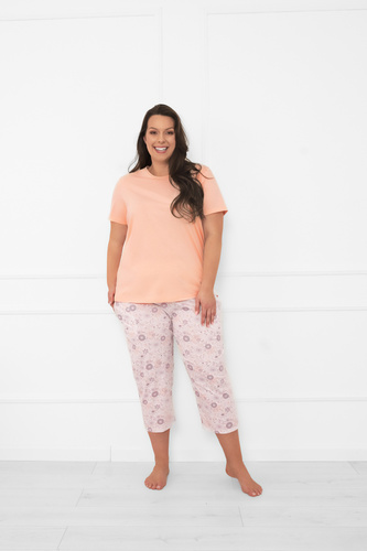 Dámské pyžamo Satui - bavlna, krátký rukáv a 3/4 kalhoty Italian Fashion