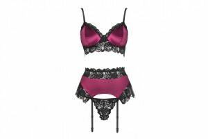 Nahir Maroon Dámský set LivCo Corsetti Fashion