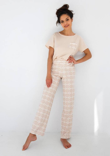 Dámské pyžamo Genesis Sensis - světle béžové